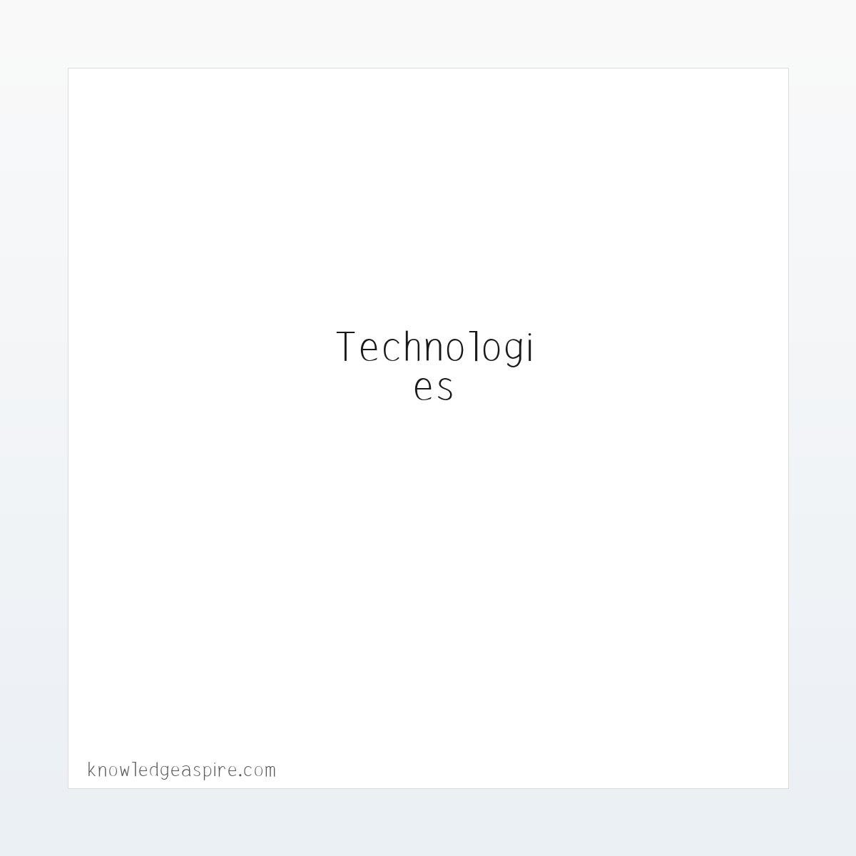 Tutorial, Tips, Tools, Technologies - Knowledge Aspire 方图