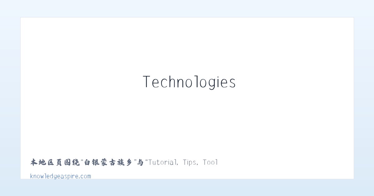 萨瓦甫齐牧场 - Tutorial, Tips, Tools, Technologies - Knowledge Aspire 主图